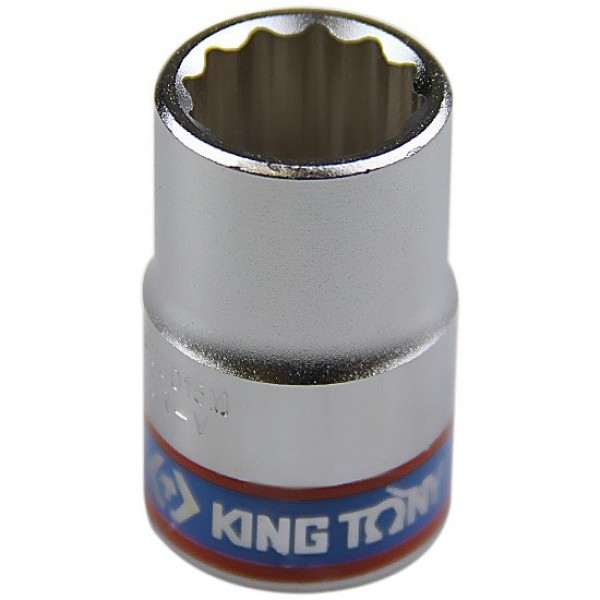 Soquete Estriado de 15 mm com Encaixe 1/2 Pol. - KINGTONY-433015