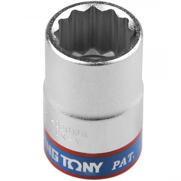 Soquete Estriado de 16 mm com Encaixe 1/2 Pol. - KINGTONY-433016