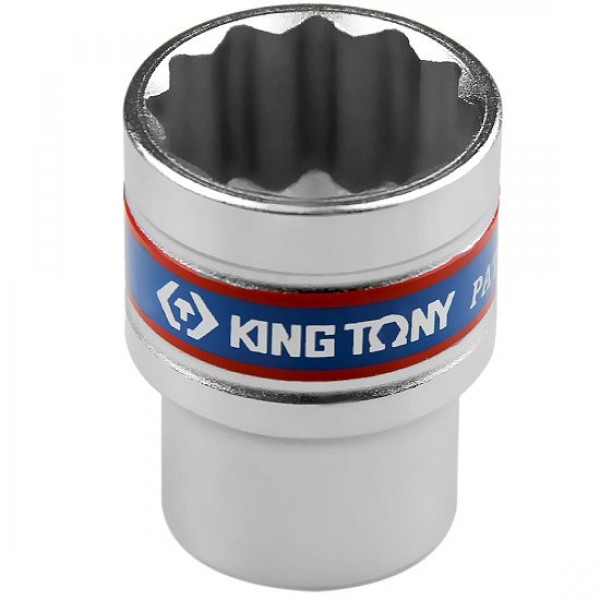 Soquete Estriado de 28 mm com Encaixe 1/2 Pol. - KINGTONY-433028