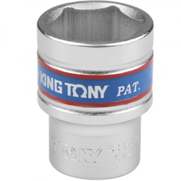 Soquete Sextavado Curto de 1/2 Pol. - 21 mm - KINGTONY-433521