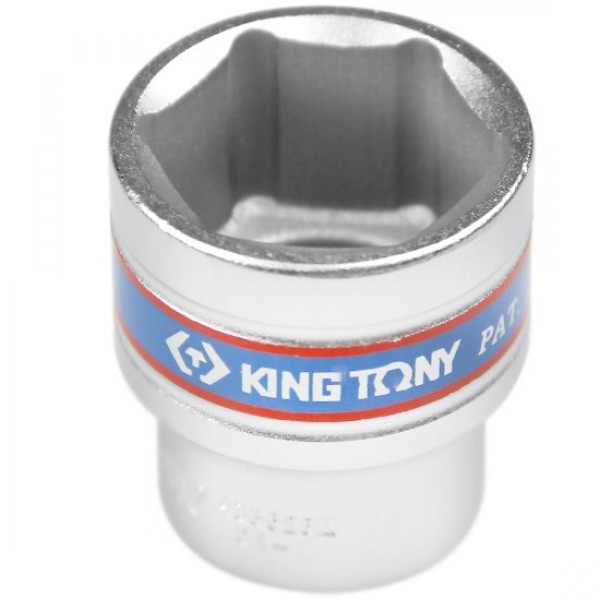 Soquete Sextavado Curto de 1/2 Pol. - 28 mm - KINGTONY-433528