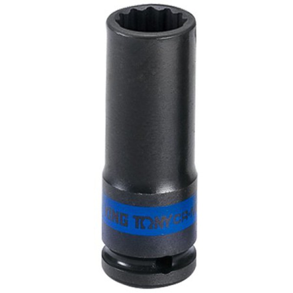 Soquete de Impacto Sextavado Extra Longo com Encaixe de 1/2 Pol. - 13 mm - KINGTONY-443513M 