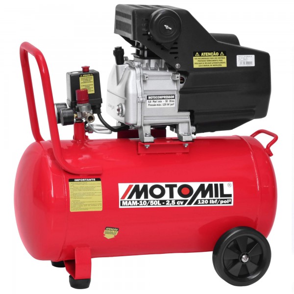 Motocompressor 2,5Hp 50 Litros 220v Mam-10/50 - Motomil